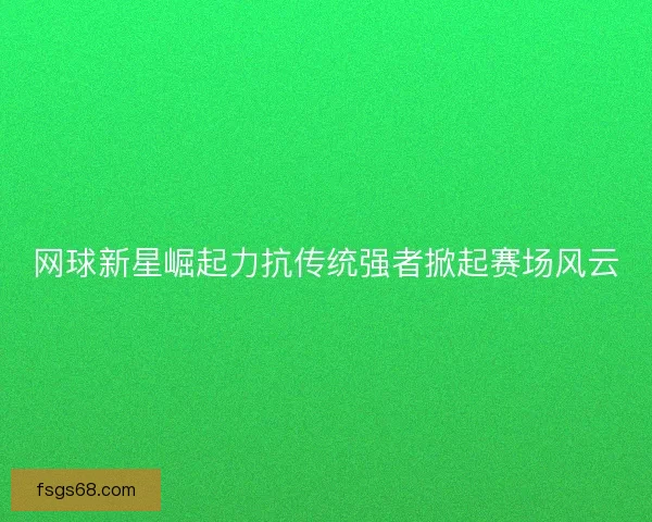 网球新星崛起力抗传统强者掀起赛场风云 网球新星崛起力抗传统强者掀起赛场风云
